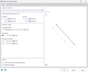 使用距离划分线