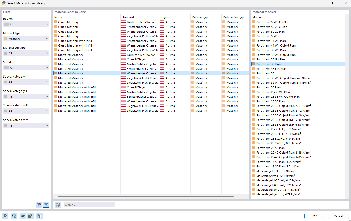 在材料库中选择外墙材料