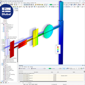 使用RFEM 6软件创建的钢结构路灯模型。
