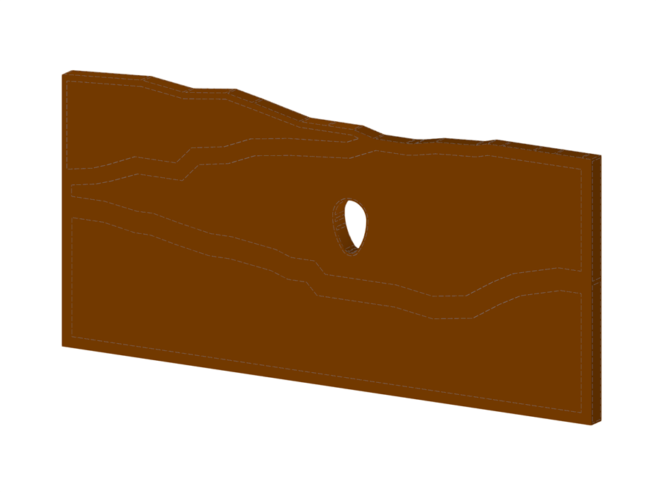模型 004287 | 带通道的地质剖面