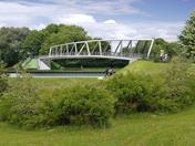 明斯特多特蒙德-埃姆斯运河上的观景桥(可视化视图) | © Keipke Architekten BDA