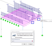 选择要删除对荷载向导影响的杆件