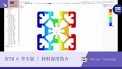 一组学生参加了一次在线培训，由一位讲师通过数字平台使用 RFEM 6 软件教授材料力学的基本知识。