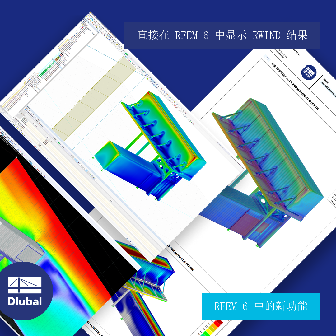 直接在 RFEM 6 中显示 RWIND 结果