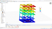 带有混凝土结构和浇筑选项的 RFEM 钢筋混凝土结构模型