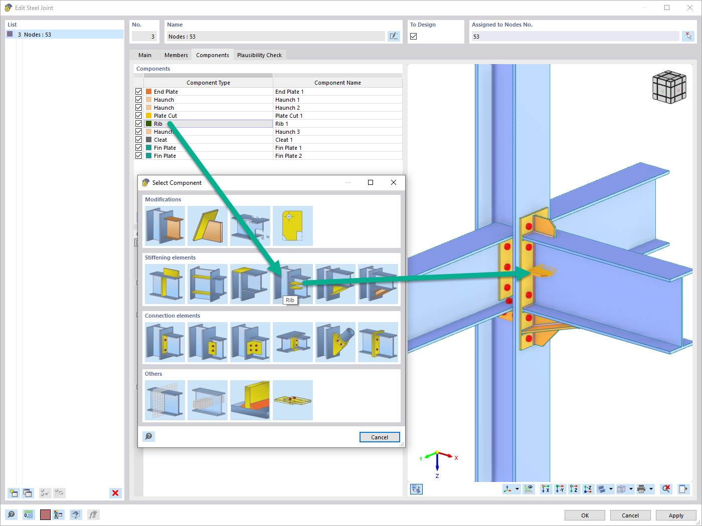 功能 002786 | 部分"肋"