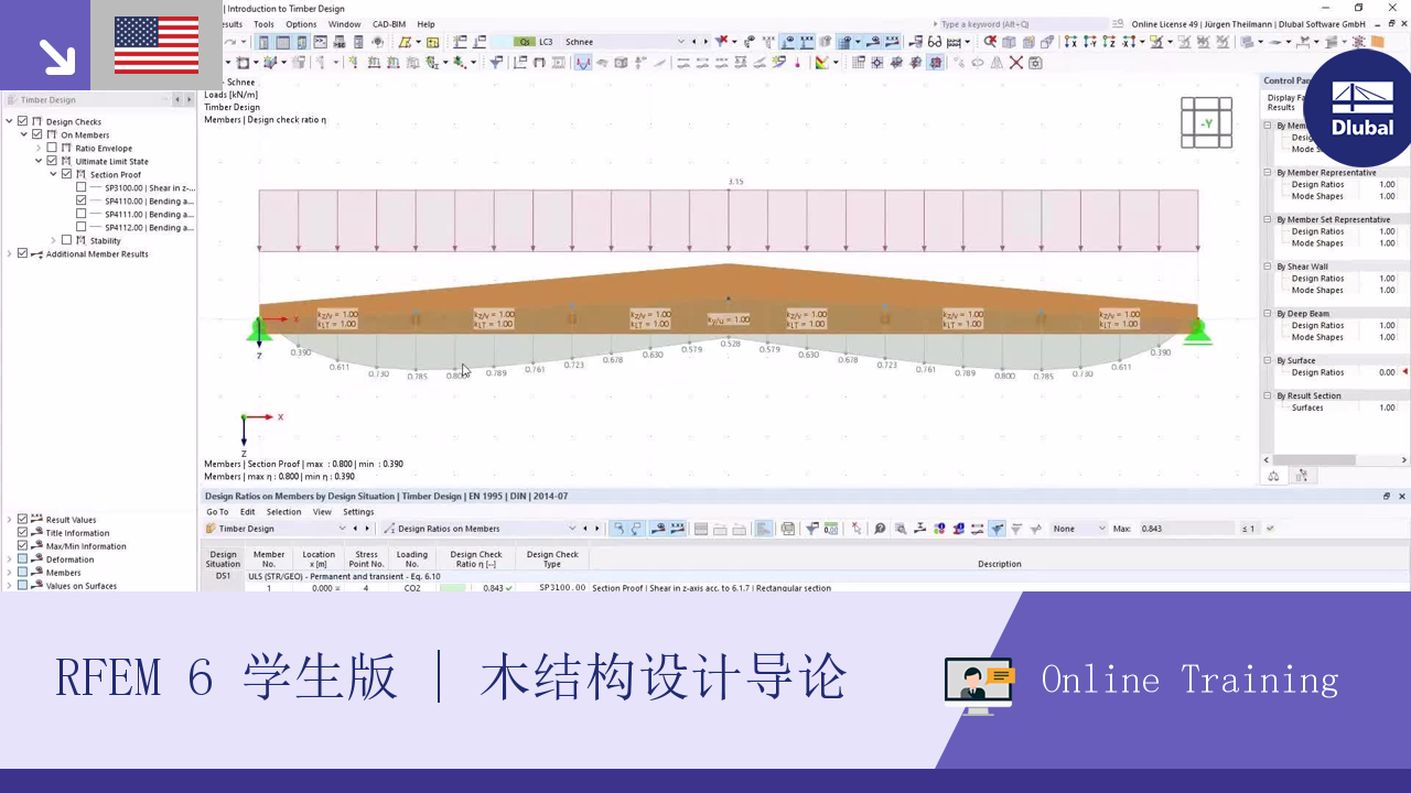 RFEM 6 学生版 | 木结构设计导论