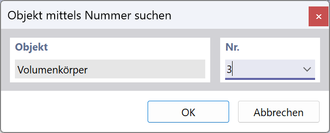 FAQ 005547 | 如何在 RFEM 6 中查找具有特定编号的实体？
