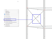 带有交叉选项的上下文菜单