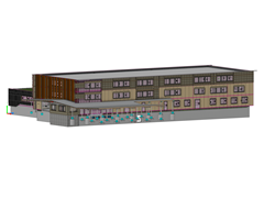 完成后的建筑模型