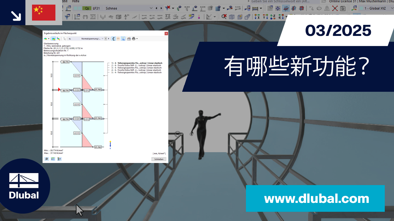 图形显示了 2025 年 3 月软件版本的主要更新和功能。