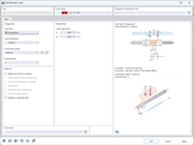 该图展示了 RFEM 6 中的温度荷载功能，用于调整结构构件上下表面的温度分布。
