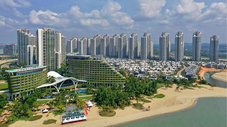 令人印象深刻的展示了马来西亚可持续规划城市“森林城市”。