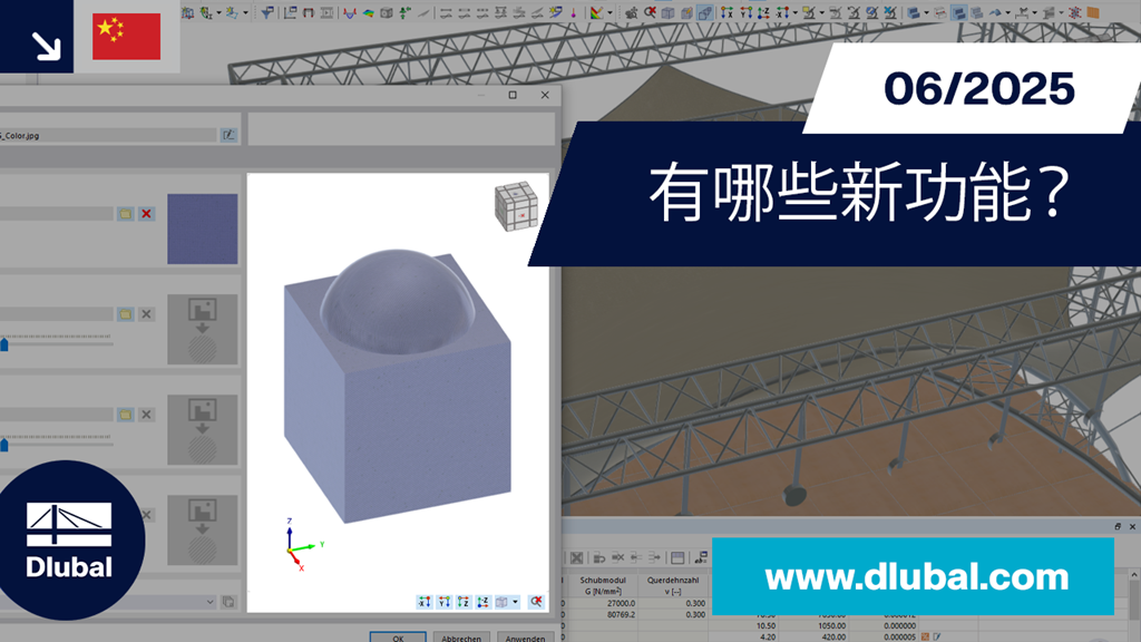 WIN 2025 年 6 月版 RFEM 6 和 RSTAB 9 的新功能