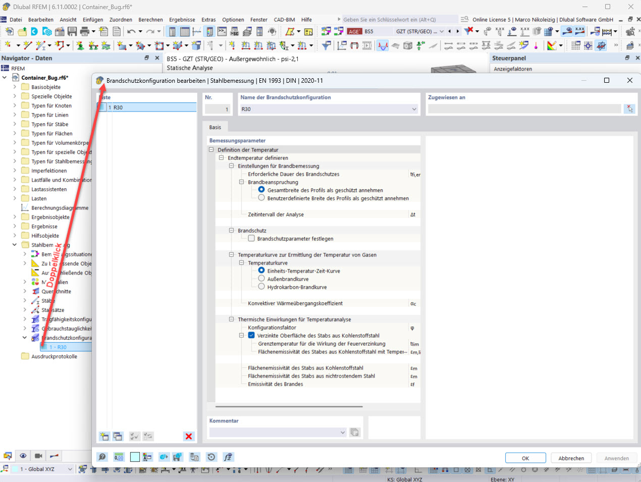 FAQ 005717 | 在钢结构设计模块的抗火设计中，我没有得到结果，而是收到一条警告信息。为什么？