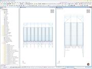 RFEM 中复杂筒仓结构模型