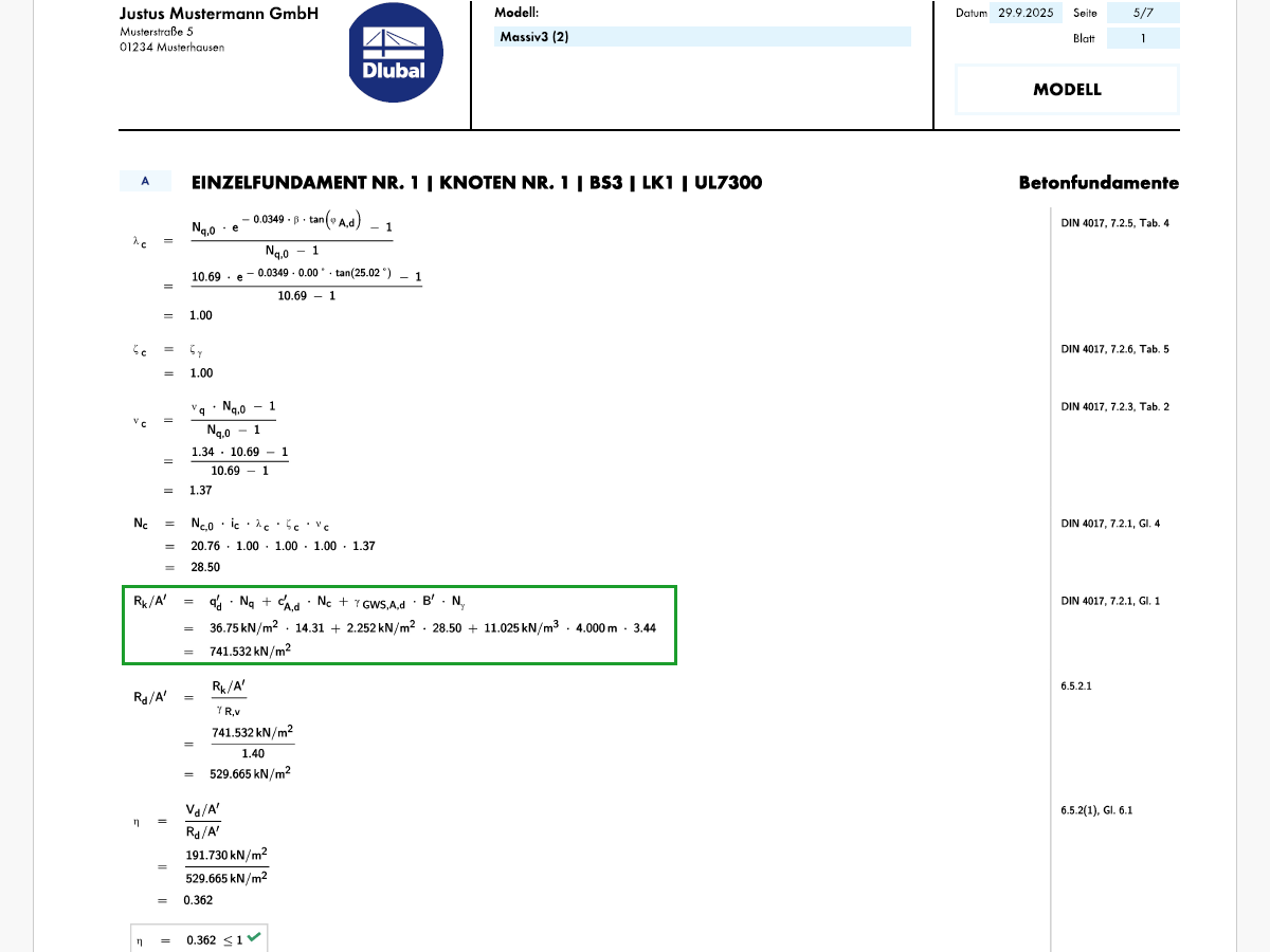 RFEM 中基坑验算