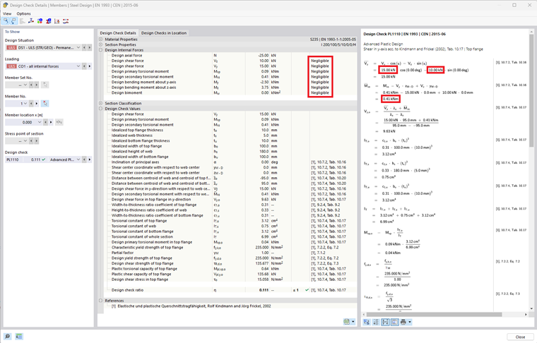 设计验算详细信息 | 杆件 | 钢结构设计 | EN 1993 | CEN | 2015-06