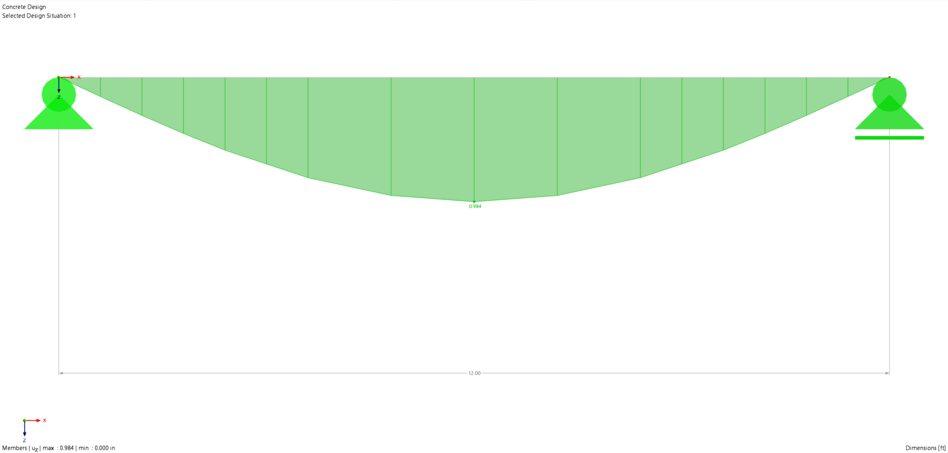 KB 2033 | 短期挠度