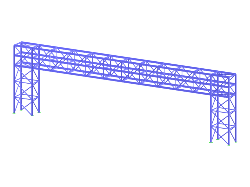 复杂石油化工管廊的结构设计，其特点是以钢框架支撑的多管道系统。